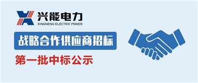 中標公示丨興能電力2019第一批戰略合作供應商中標公示